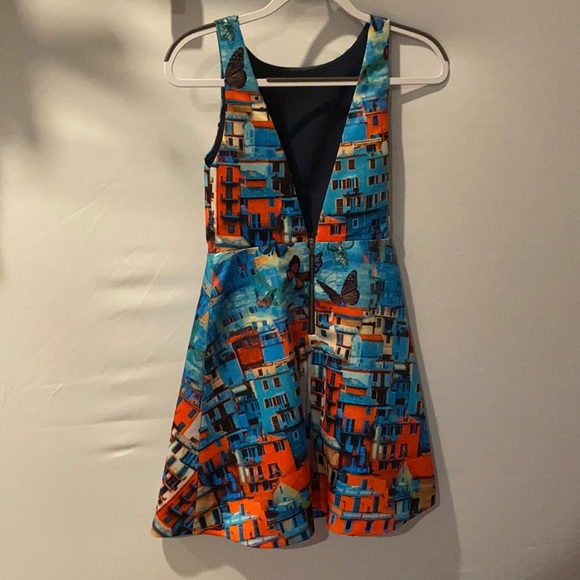 CITY PRINT DRESS - Picture 2 of 2
